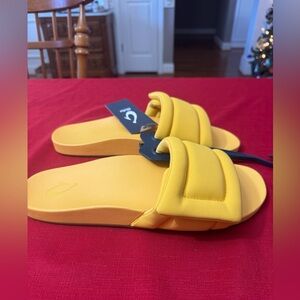 Brand New Women’s Size 12 OLUKAI FLIP FLOPS Slides Sandals Retail $100